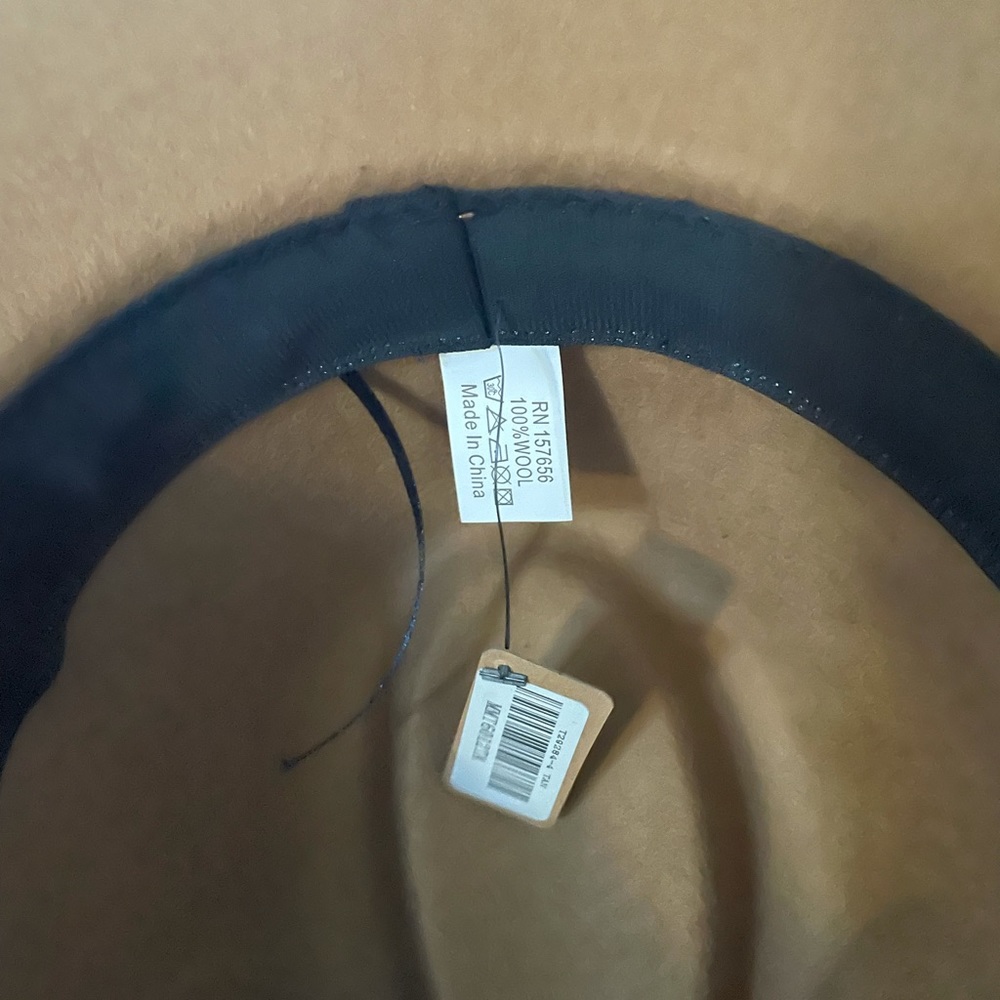 Brand New Boho Hat - cognac color, adjustable - Picture 3 of 3